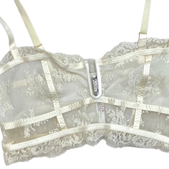 NWT Free People Layer In Lace Bustier In Ivory - Picture 8 of 8